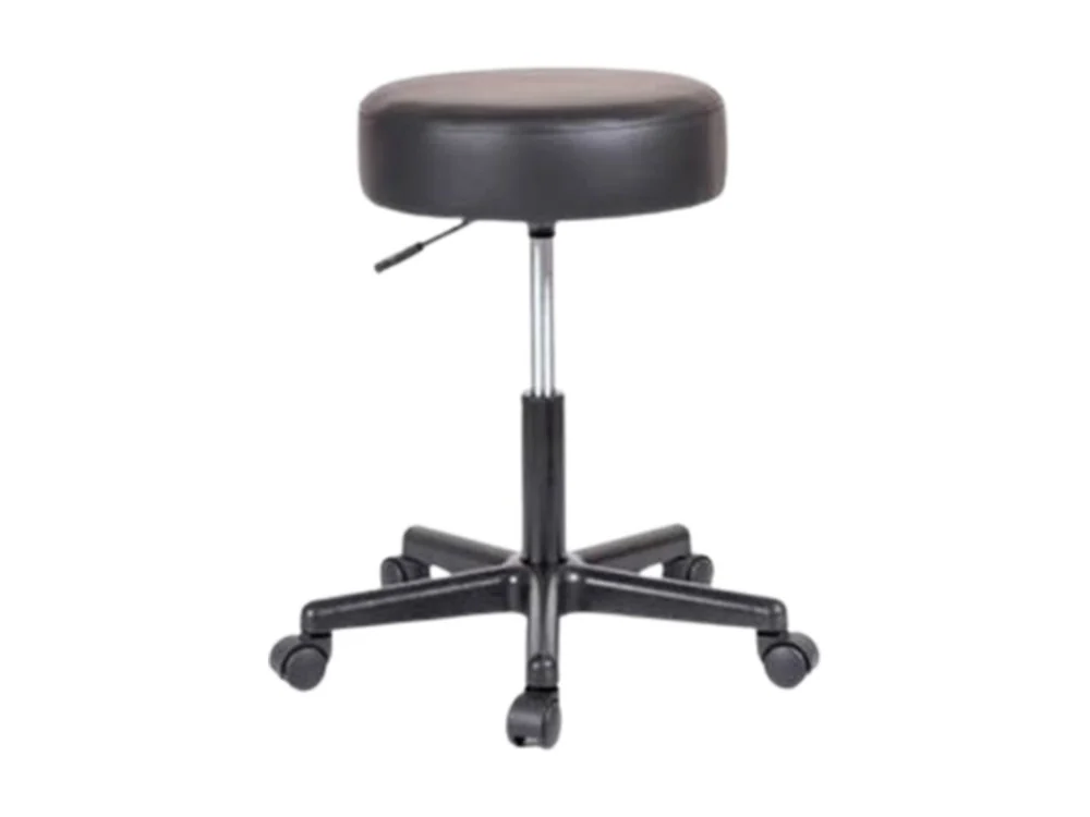 Taburete médico giratorio con ruedas y altura regulable