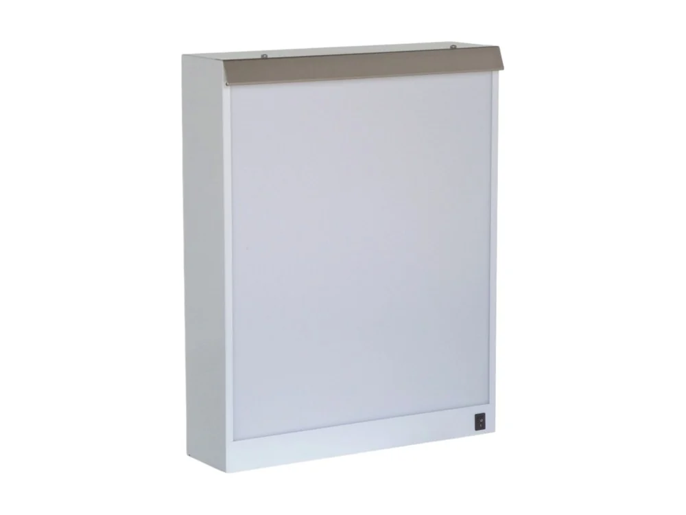Negatoscopio de pared con pantalla iluminada para radiografías