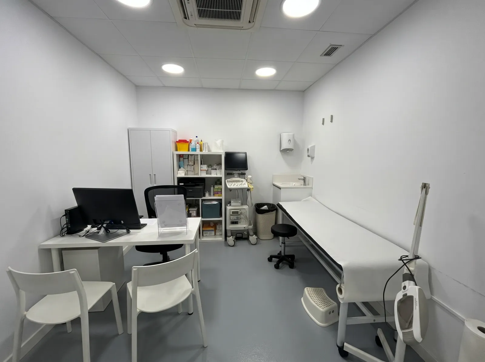La misma consulta renovada con equipamiento nuevo