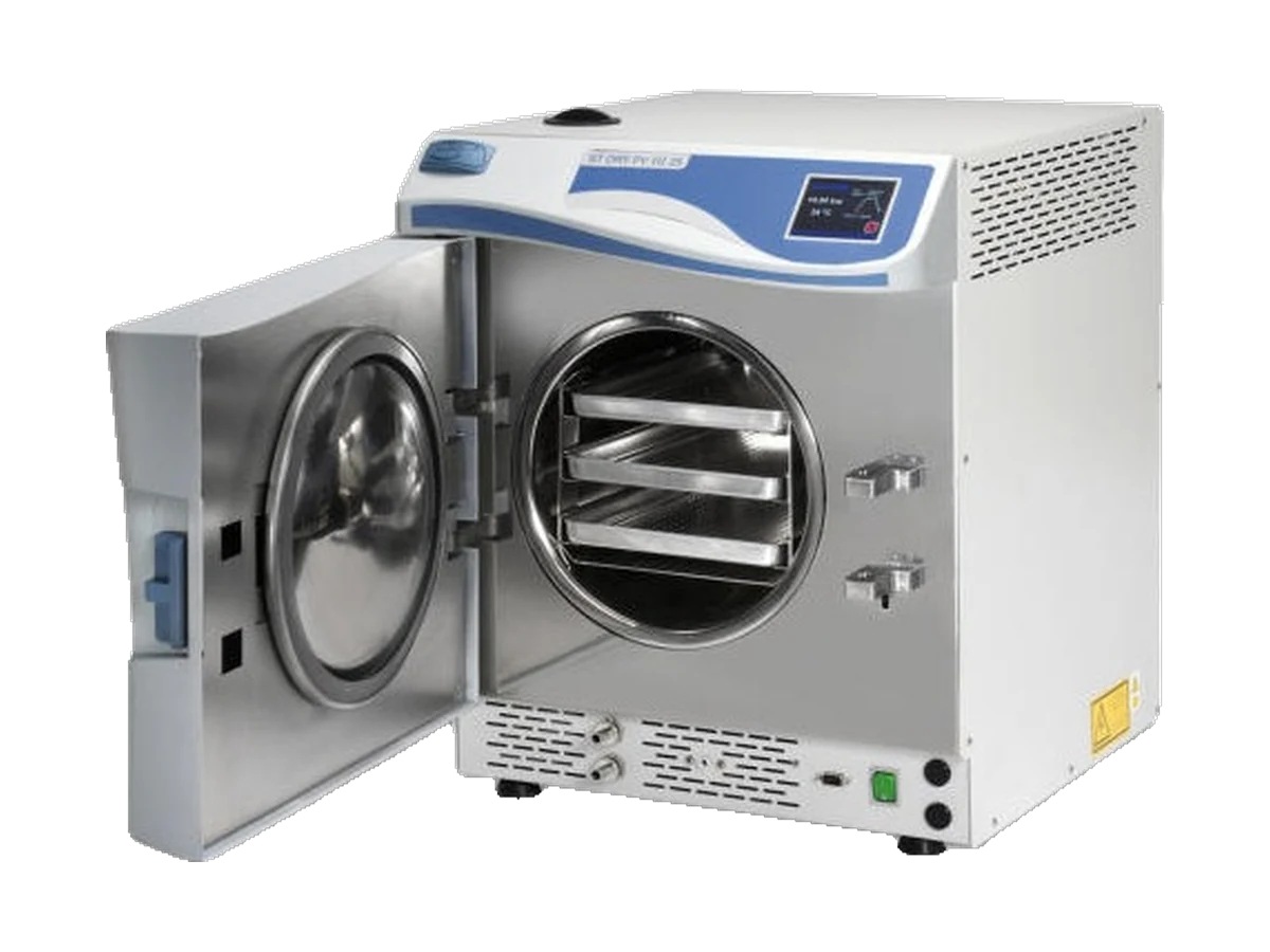 Autoclave horizontal de sobremesa de 25 litros para líquidos y sólidos