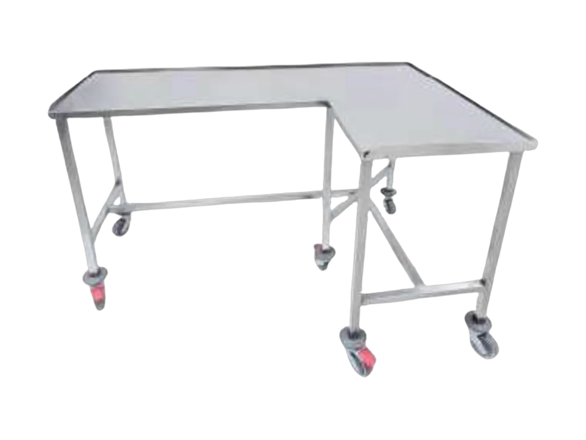 Mesa quirúrgica en L