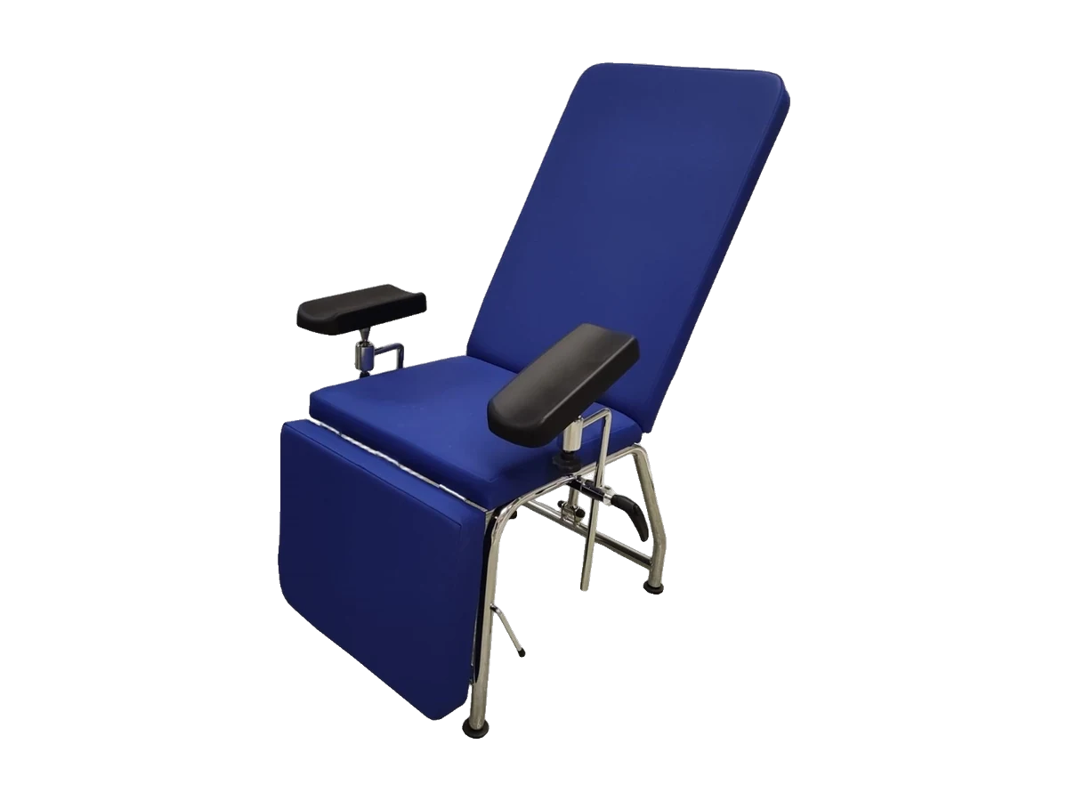 Sillón de extracción de sangre Proexel con respaldo y piecero abatibles