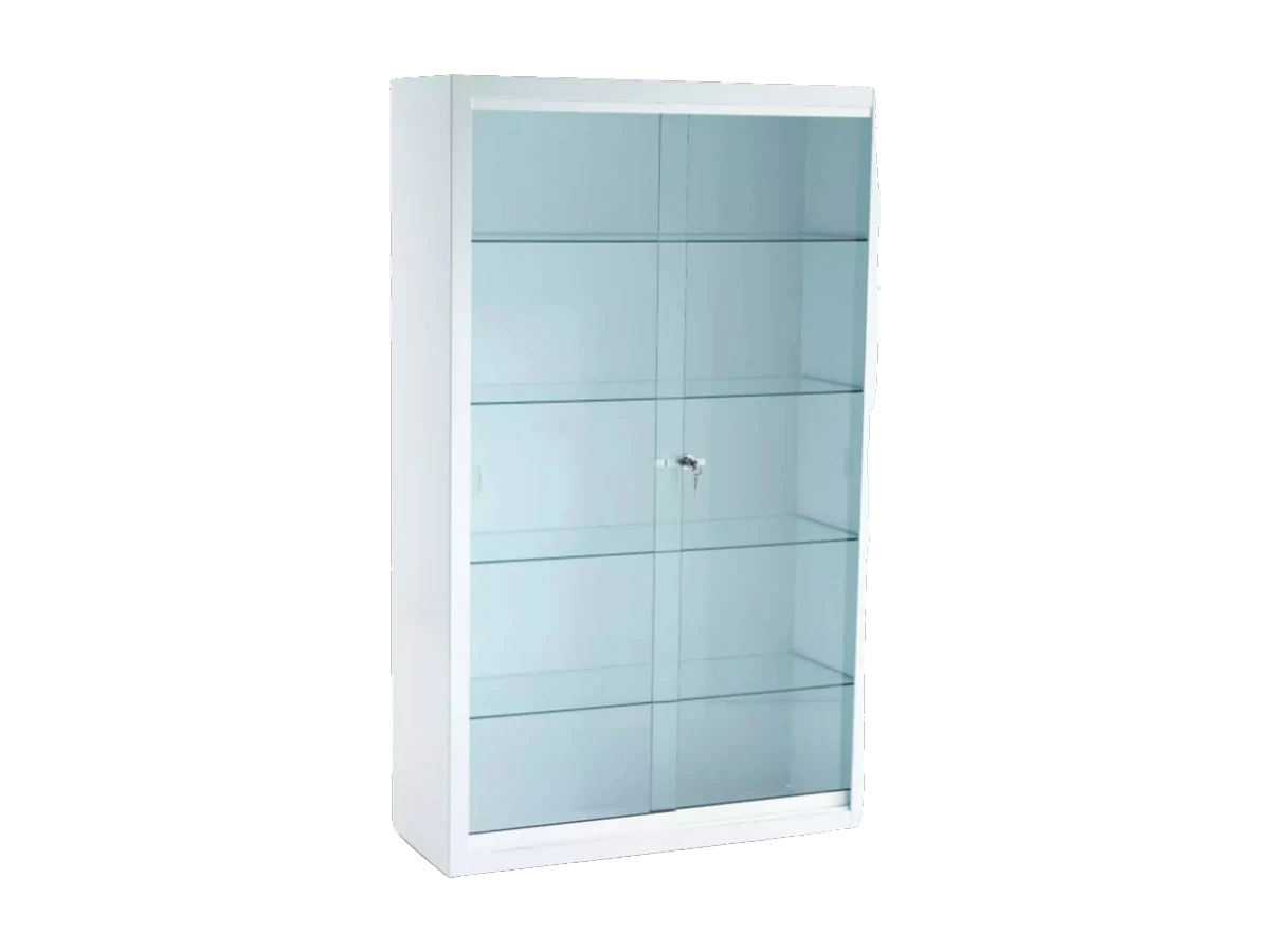 Vitrina de antequirófano en acero inoxidable con puertas correderas